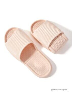 EVA Foldable Travel Slippers Open Toe Non Slip Lightweight Packable